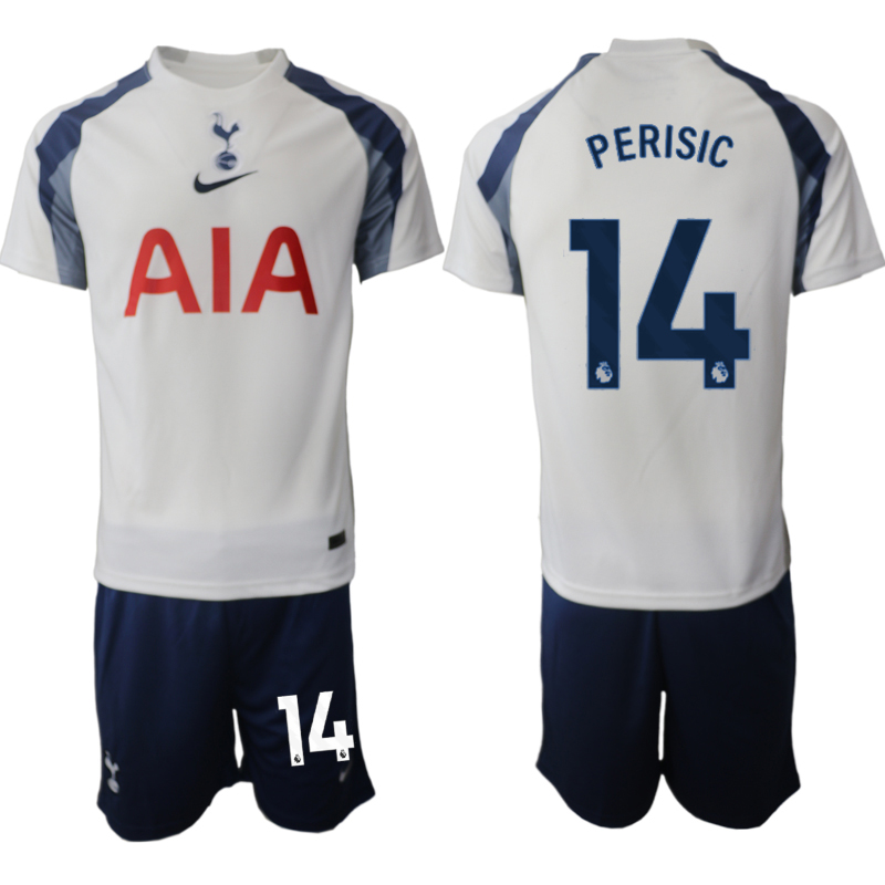 Men 2025-2026 Club Tottenham home White #14 Soccer Jersey
